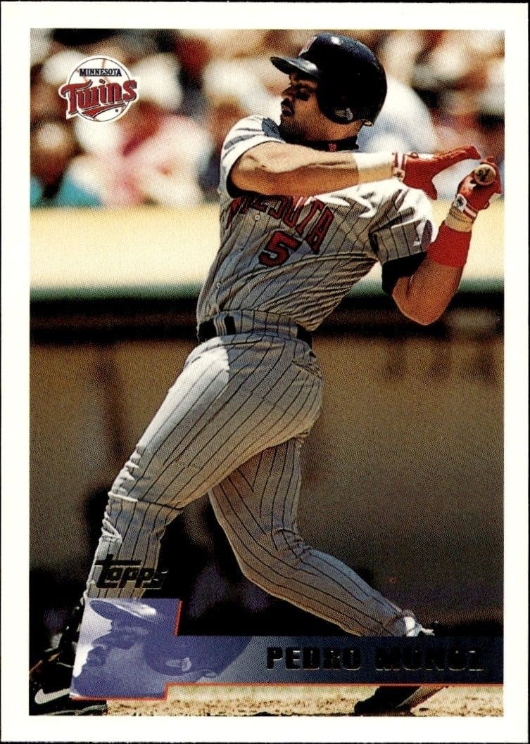 1996 Topps Pedro Munoz #384 trading card