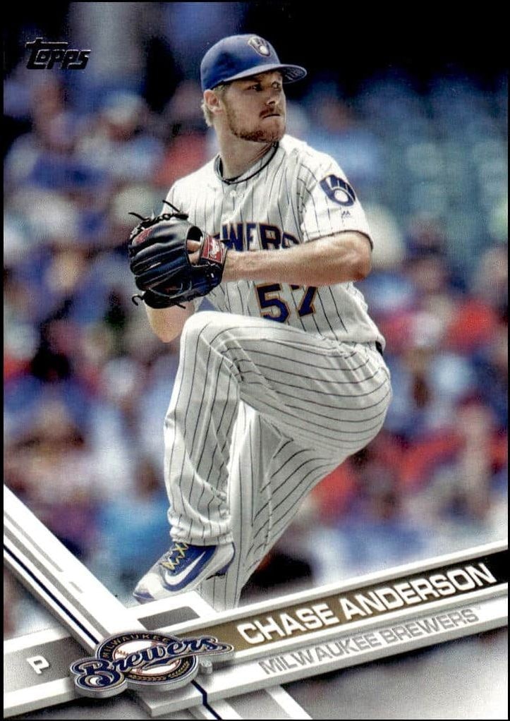 2017 Topps Series 2 Chase Anderson #376 trading card