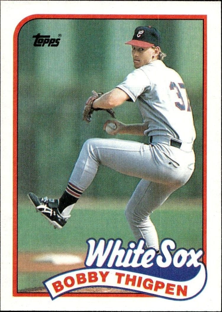 1989 Topps Bobby Thigpen #762 trading card