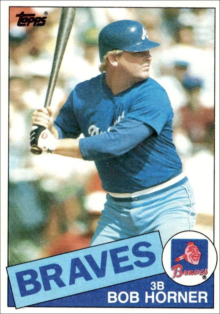 1985 Topps Bob Horner #410 trading card