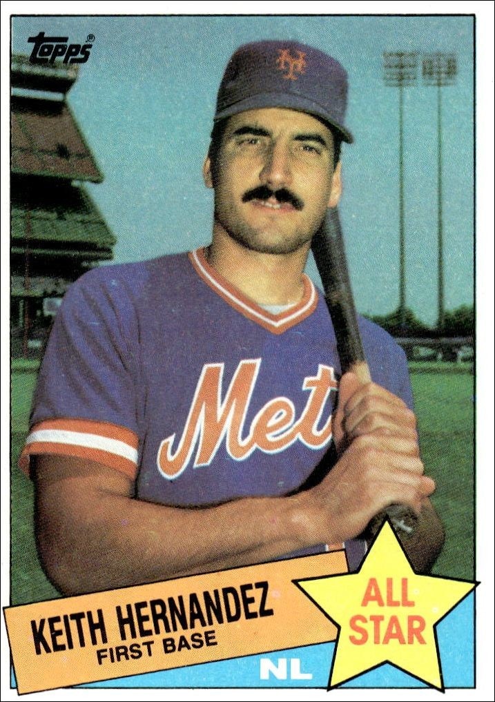 1985 Topps Keith Hernandez #712 trading card