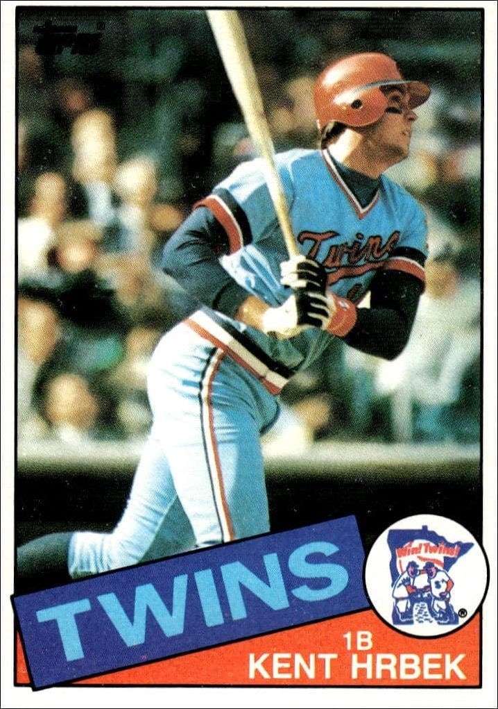 1985 Topps Kent Hrbek #510 trading card