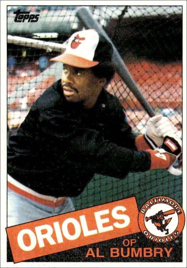 1985 Topps Al Bumbry #726 trading card