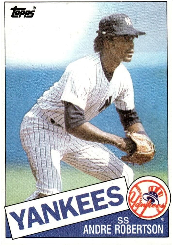 1985 Topps Andre Robertson #354 trading card