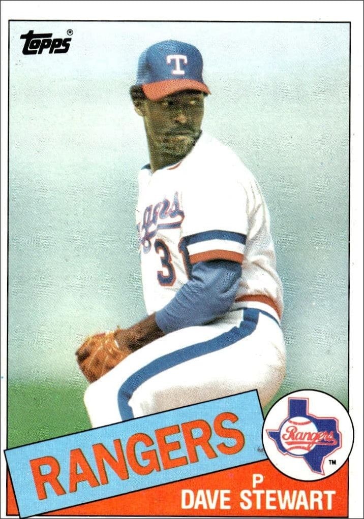 1985 Topps Dave Stewart #723 trading card