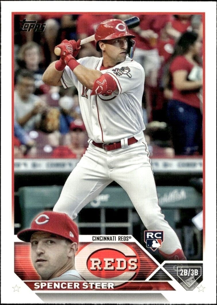 2023 Topps Series 2 Spencer Steer #489 trading card
