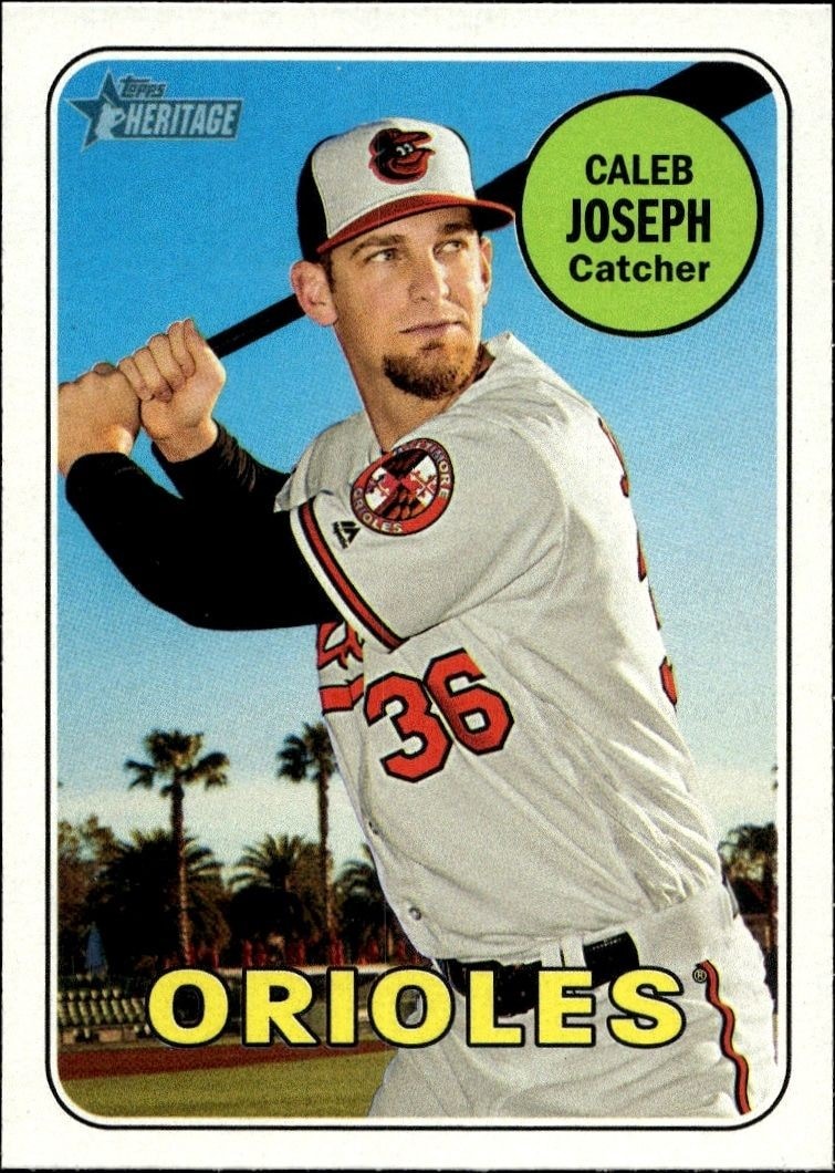 2018 Topps Heritage Caleb Joseph #223 trading card