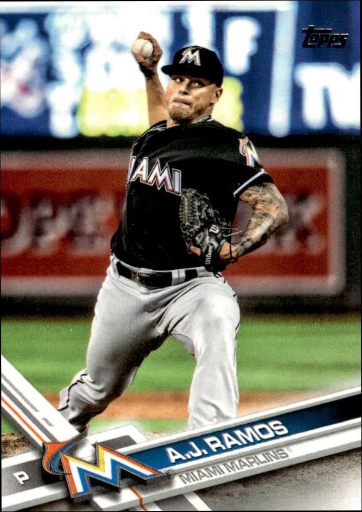 2017 Topps Series 1 A.J. Ramos #194 trading card