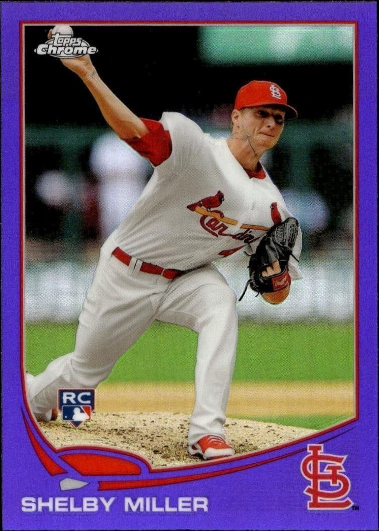 2013 Topps Chrome Shelby Miller #80 trading card