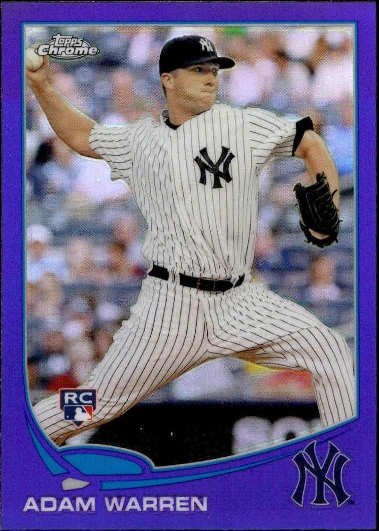 2013 Topps Chrome Adam Warren #30 trading card