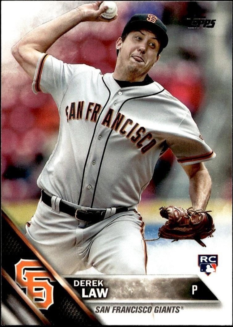 2016 Topps Update Series Derek Law #US72 trading card