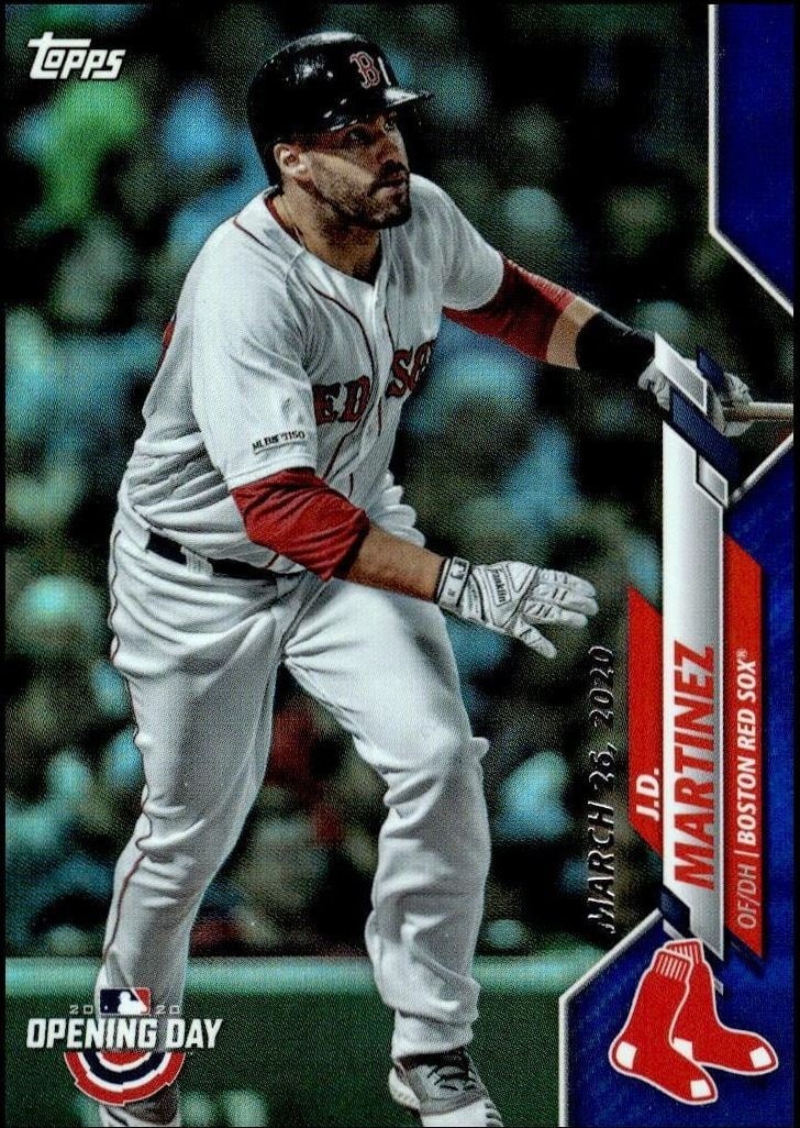 2020 Topps Opening Day J.D. Martinez #32 trading card