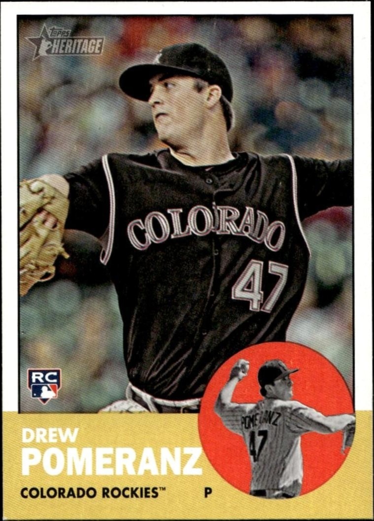 2012 Topps Heritage Drew Pomeranz #389 trading card