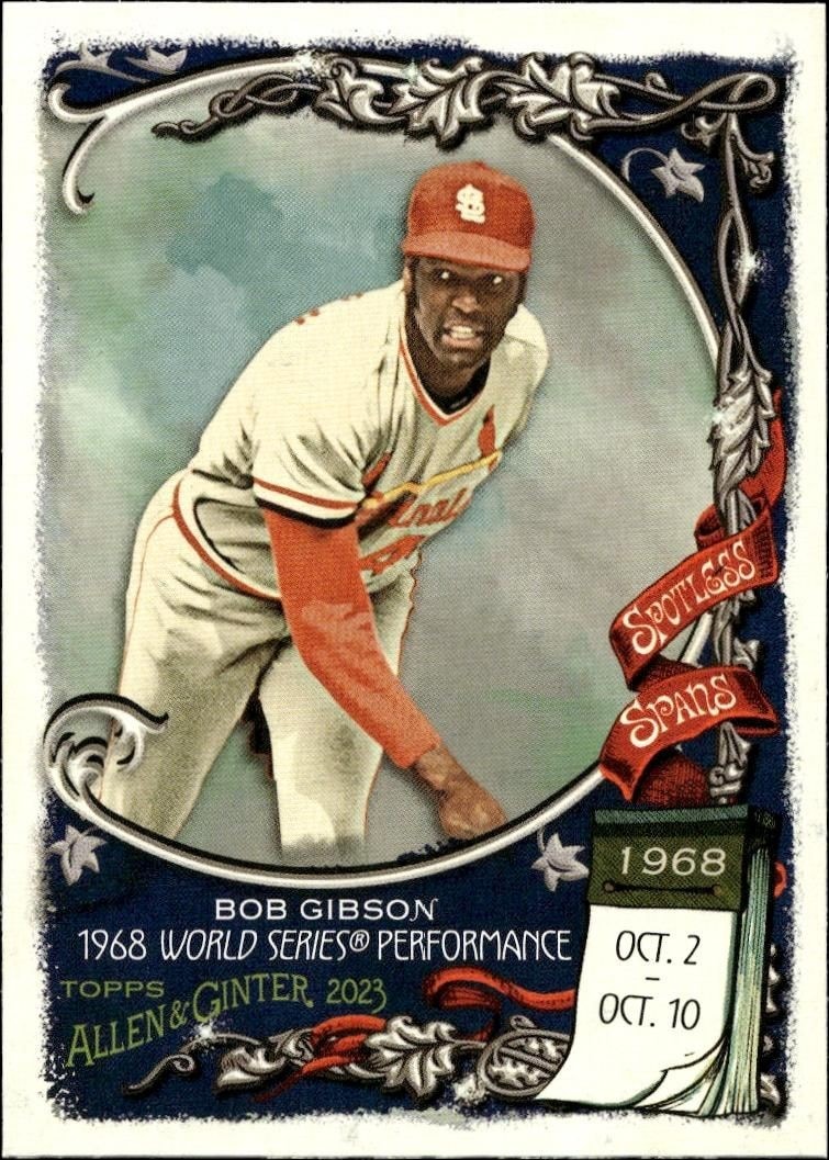2023 Topps Allen & Ginter Bob Gibson #SS-3 trading card