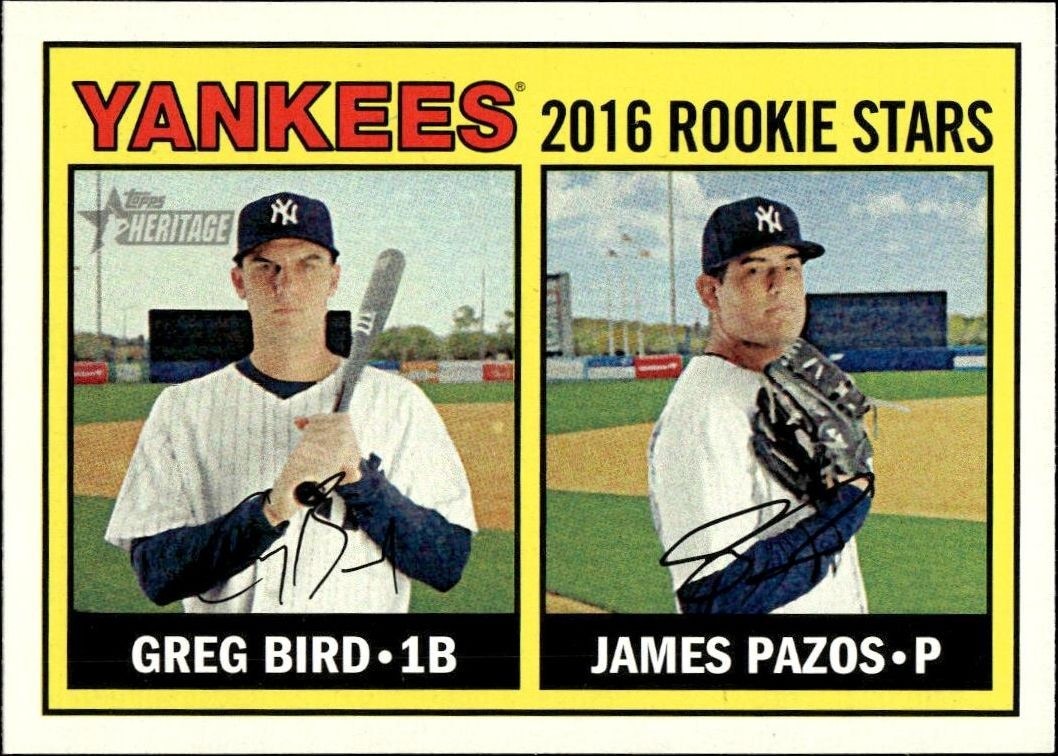2016 Topps Heritage Greg Bird #171 trading card