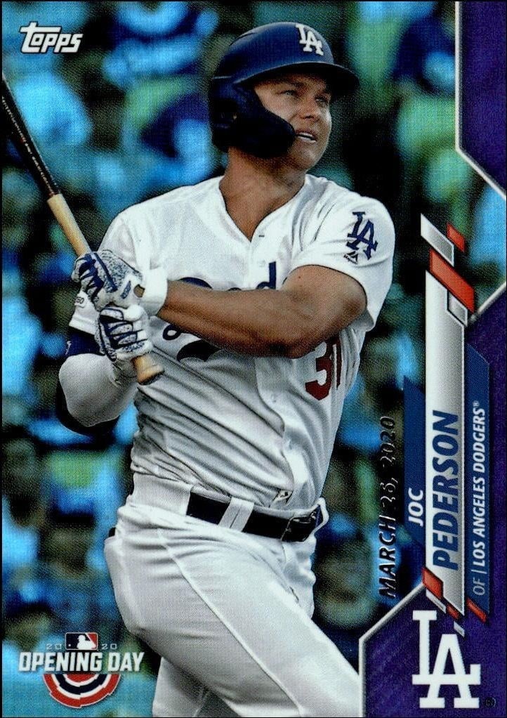 2020 Topps Opening Day Joc Pederson #9 trading card