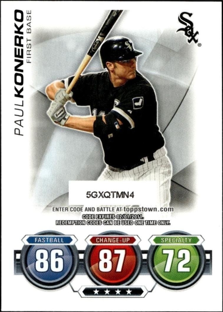 2010 Topps Update Series Paul Konerko #NNO trading card