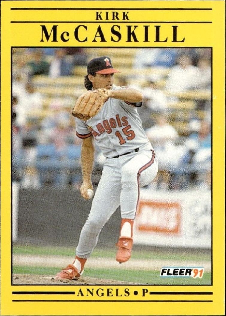 1991 Fleer Kirk McCaskill #319 trading card