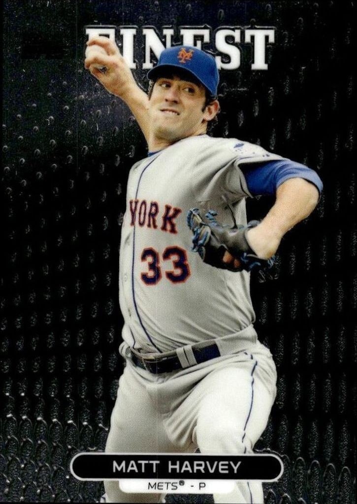 2013 Topps Finest Matt Harvey #76 trading card