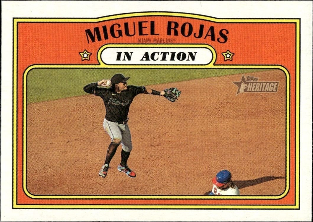 2021 Topps Heritage Miguel Rojas #10 trading card