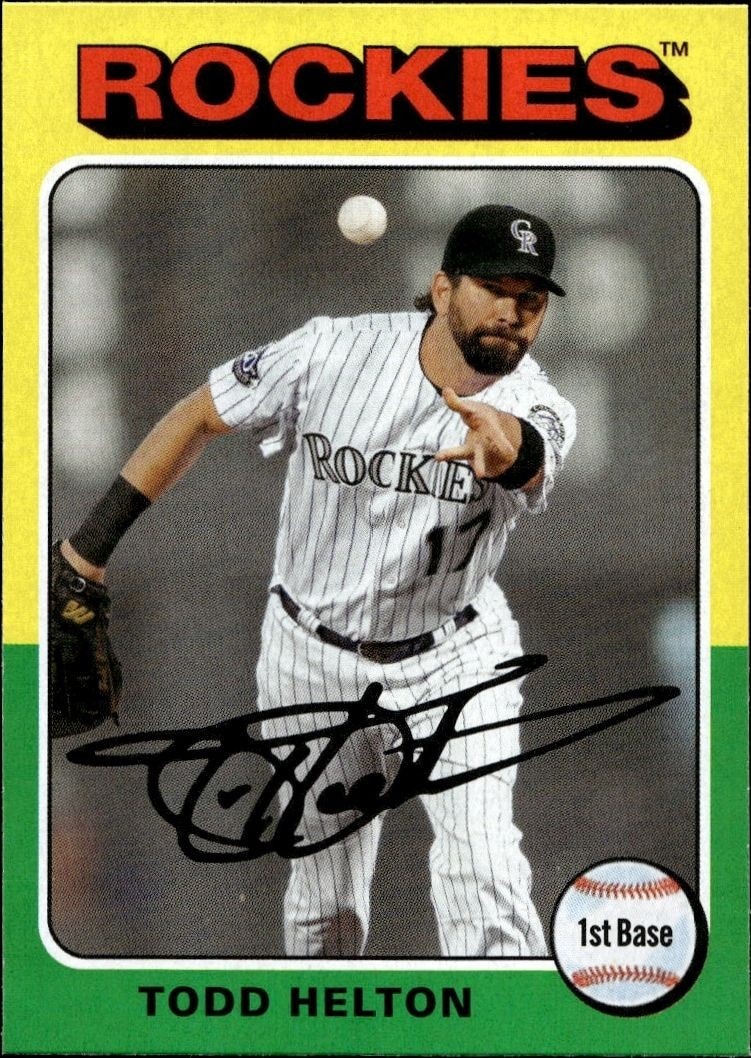 2019 Topps Archives Todd Helton #175 trading card
