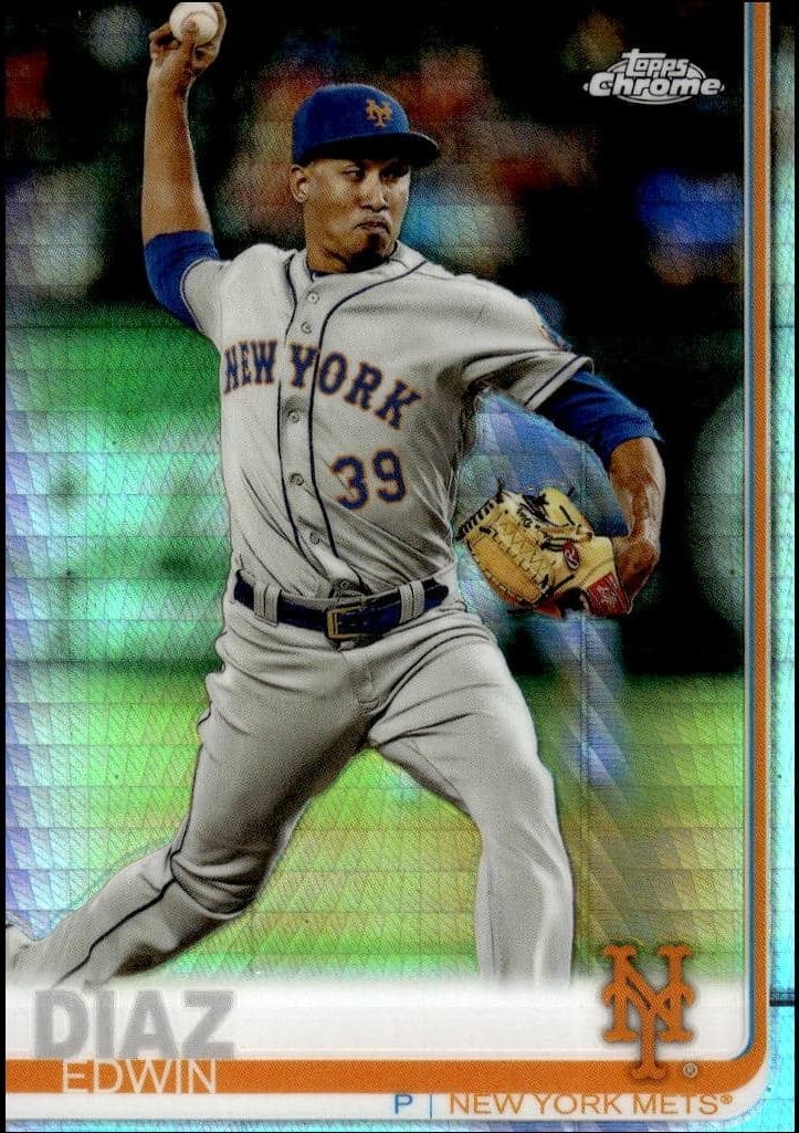 2019 Topps Chrome Edwin Diaz #74 trading card