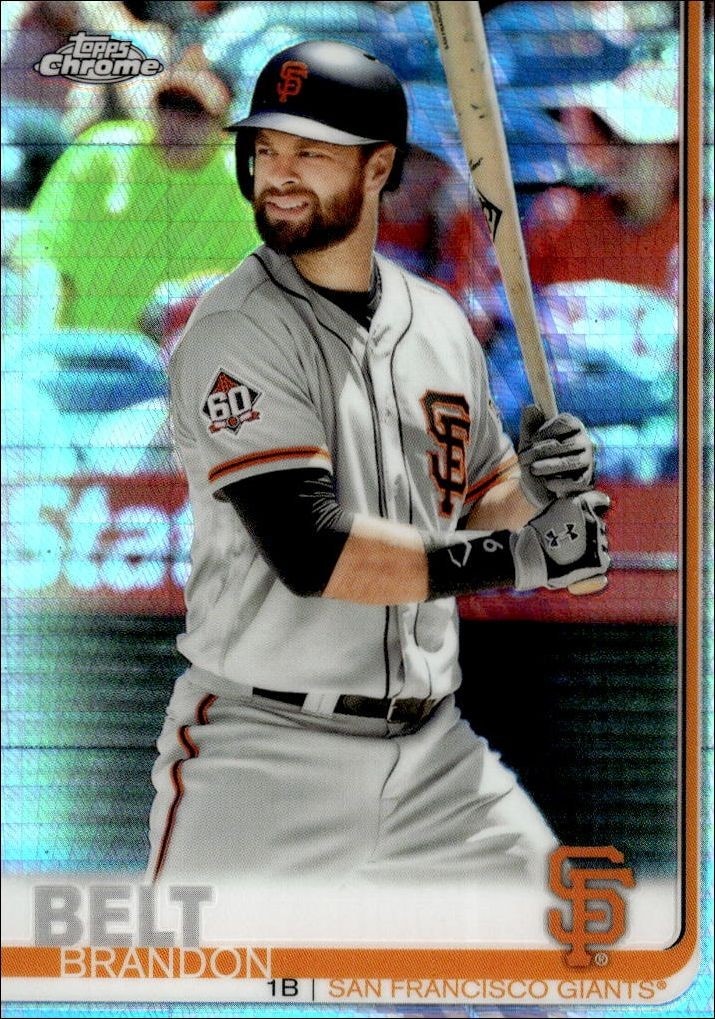 2019 Topps Chrome Brandon Belt #125 trading card