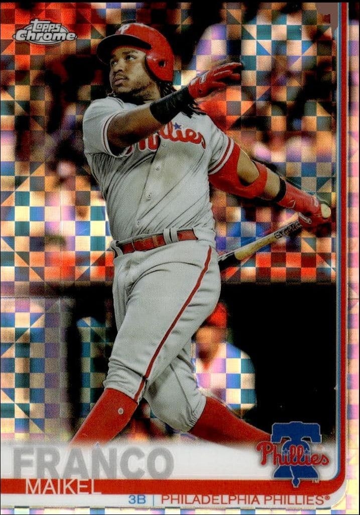 2019 Topps Chrome Maikel Franco #7 trading card