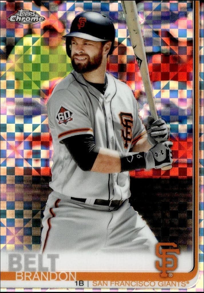 2019 Topps Chrome Brandon Belt #125 trading card