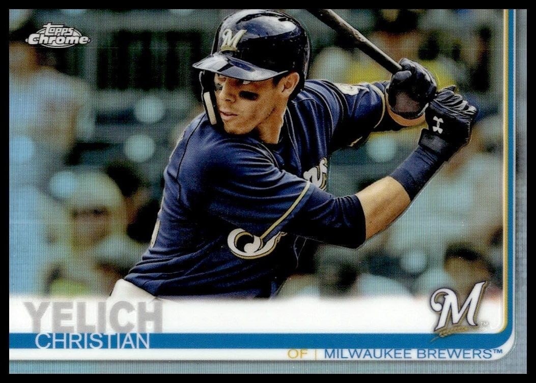 2019 Topps Chrome Christian Yelich #300 trading card