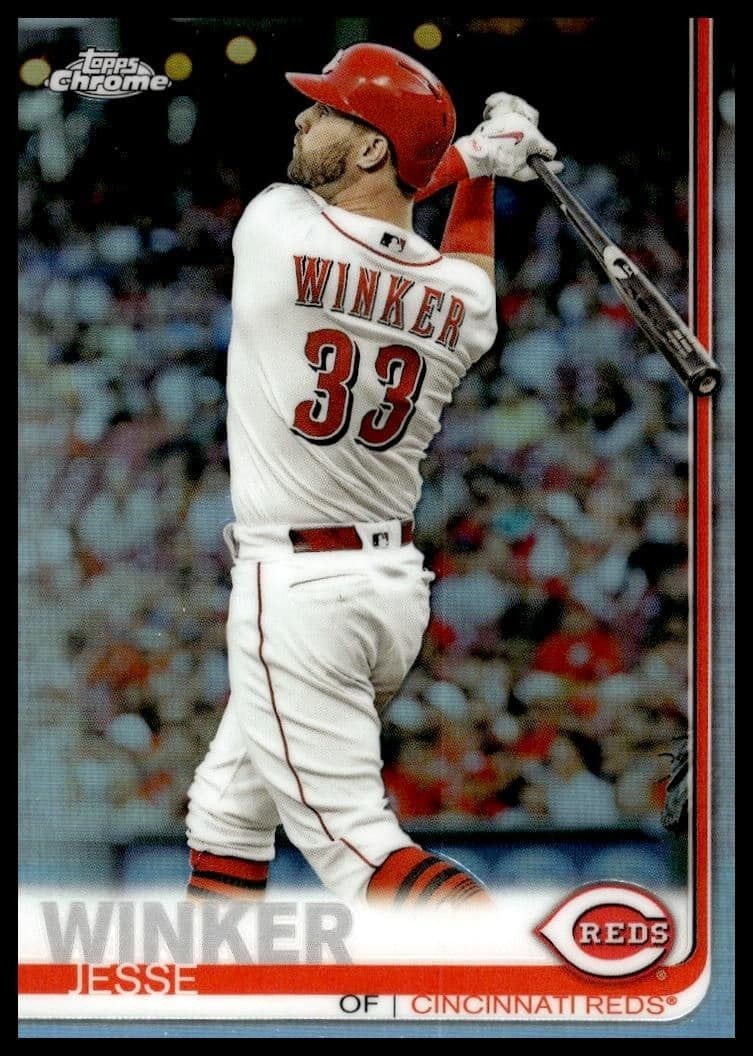 2019 Topps Chrome Jesse Winker #61 trading card