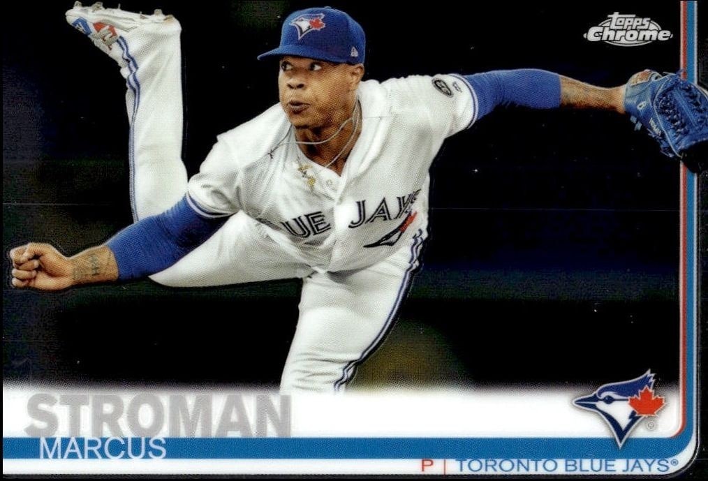 2019 Topps Chrome Marcus Stroman #37 trading card