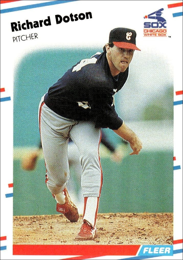 1988 Fleer Richard Dotson #396 trading card