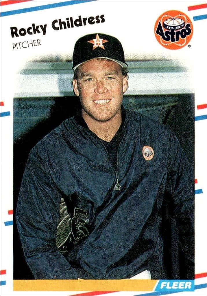 1988 Fleer Rocky Childress #442 trading card