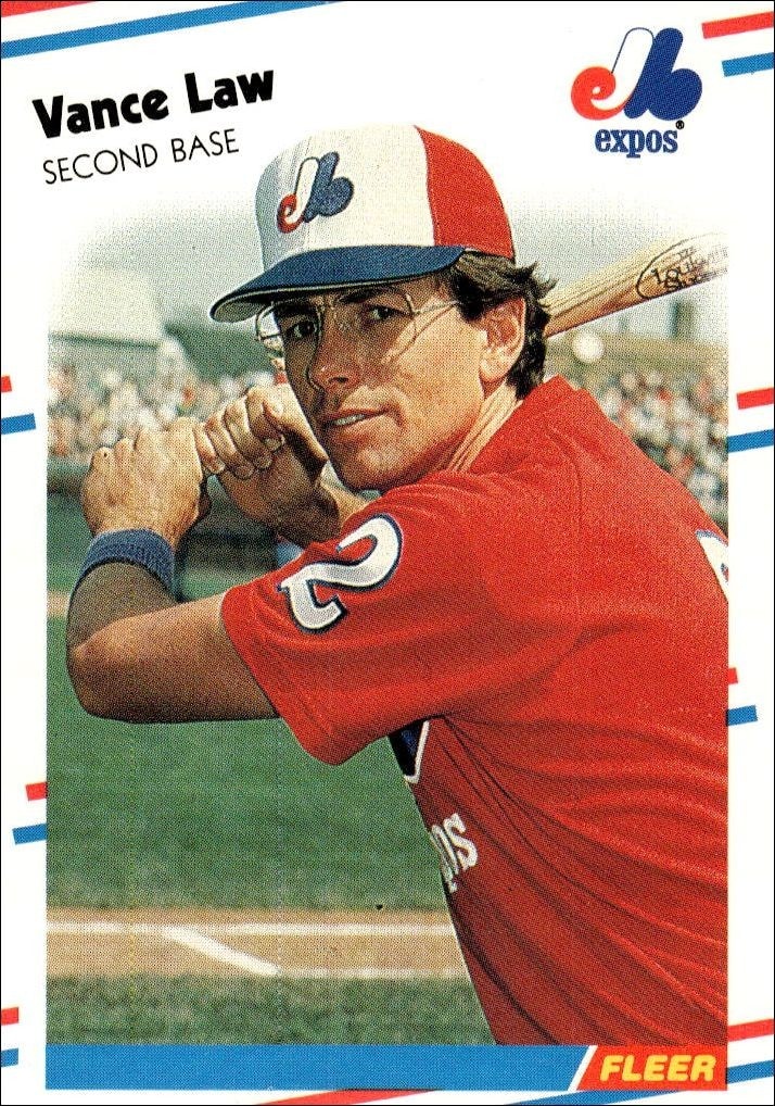 1988 Fleer Vance Law #187 trading card