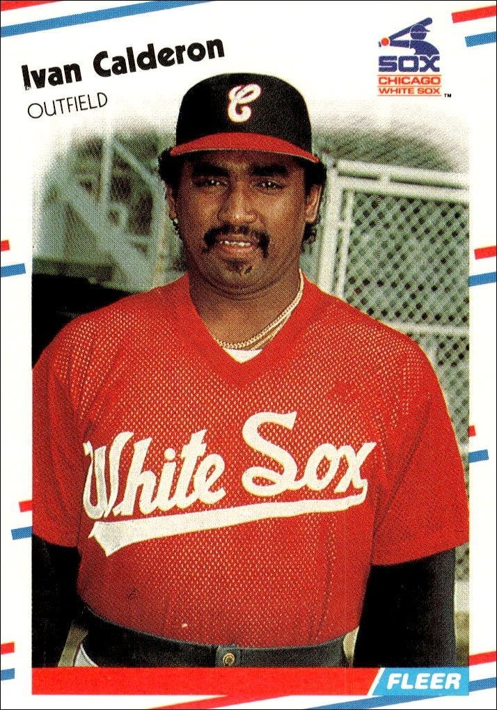 1988 Fleer Ivan Calderon #394 trading card