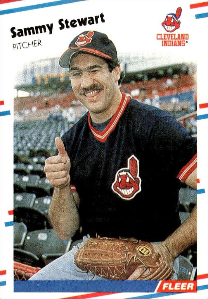 1988 Fleer Sammy Stewart #616 trading card