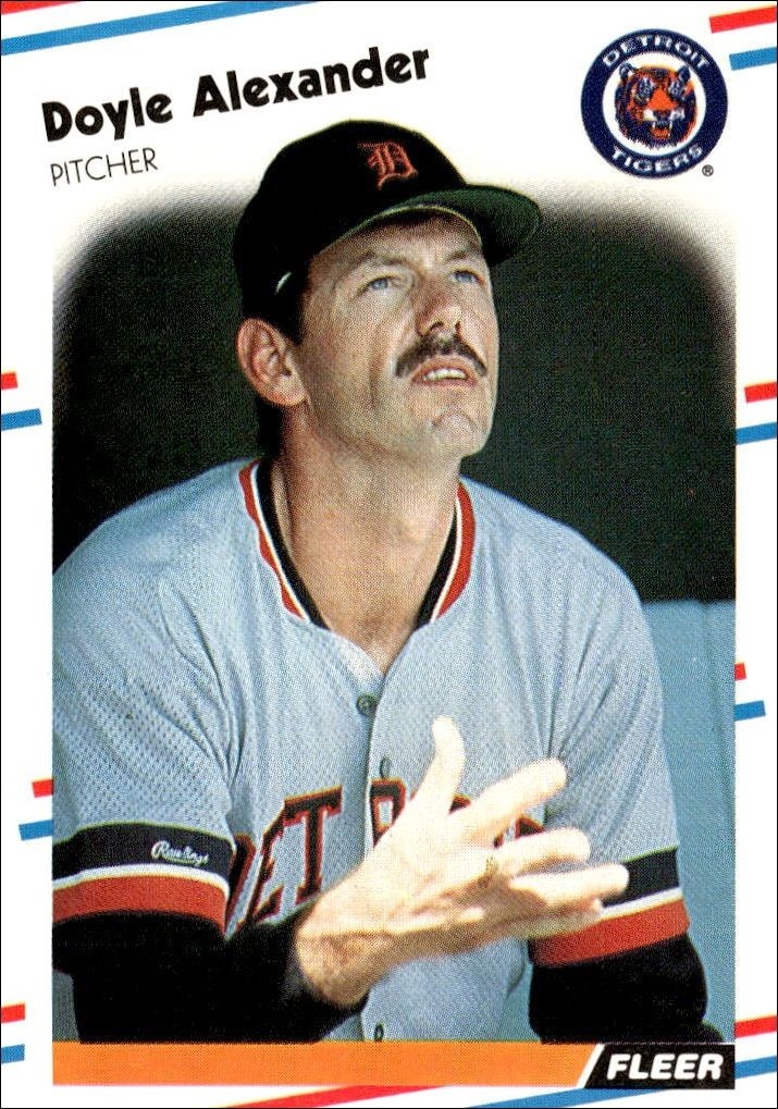 1988 Fleer Doyle Alexander #51 trading card