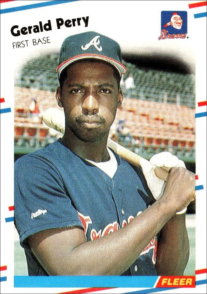 1988 Fleer Gerald Perry #547 trading card