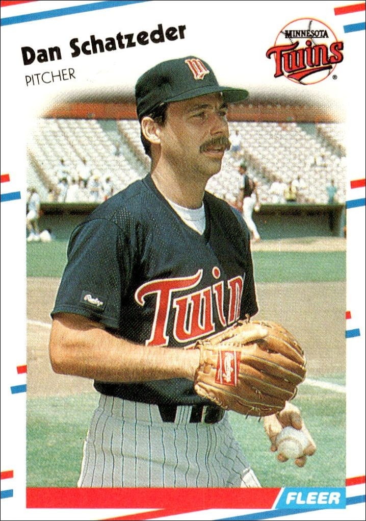 1988 Fleer Dan Schatzeder #21 trading card