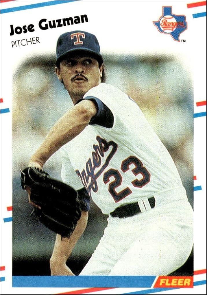 1988 Fleer Jose Guzman #467 trading card