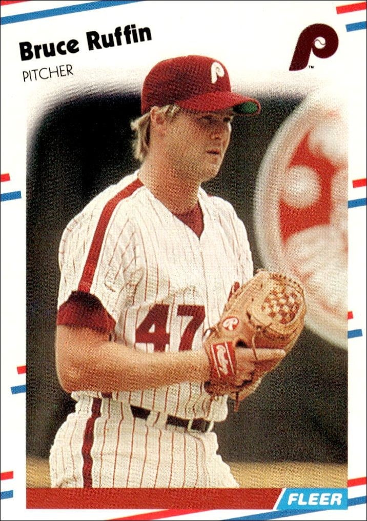 1988 Fleer Bruce Ruffin #313 trading card