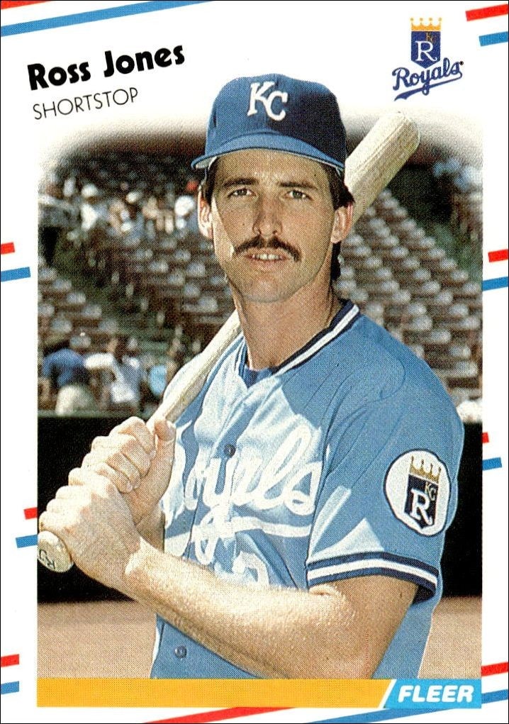 1988 Fleer Ross Jones #262 trading card