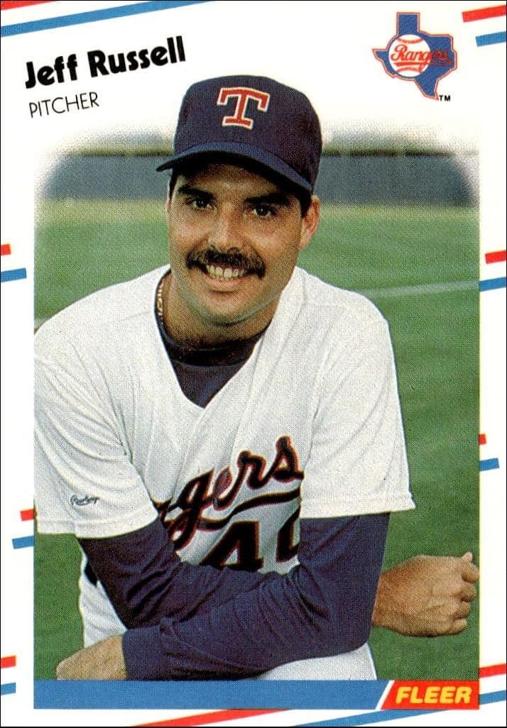 1988 Fleer Jeff Russell #478 trading card