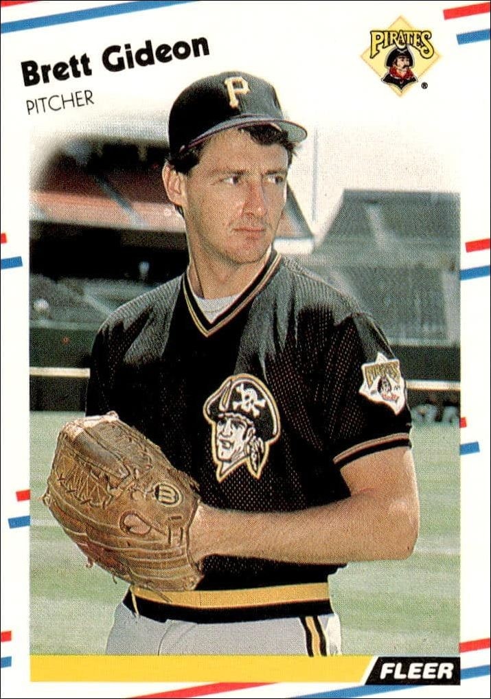 1988 Fleer Brett Gideon #330 trading card