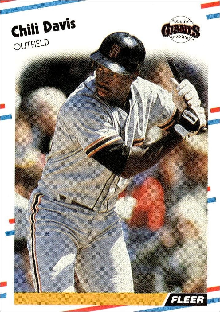 1988 Fleer Chili Davis #79 trading card