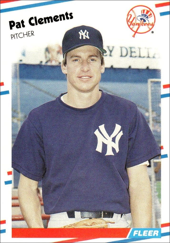 1988 Fleer Pat Clements #204 trading card