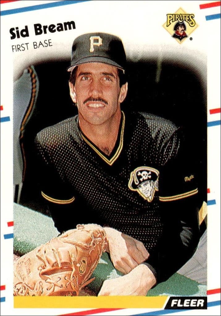 1988 Fleer Sid Bream #324 trading card