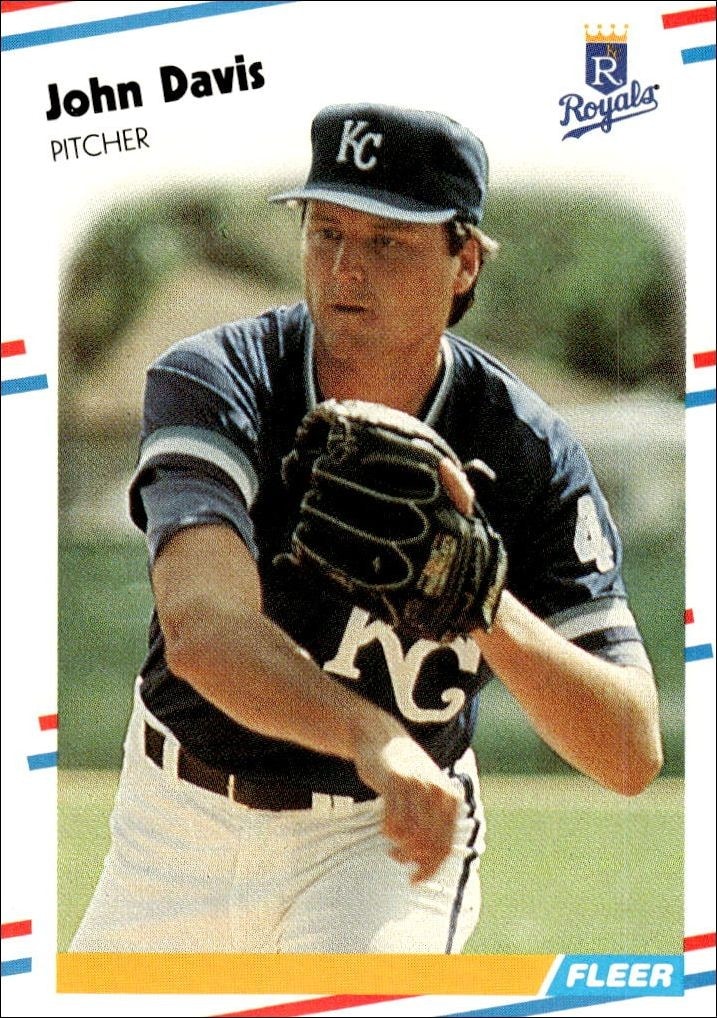 1988 Fleer John Davis #255 trading card