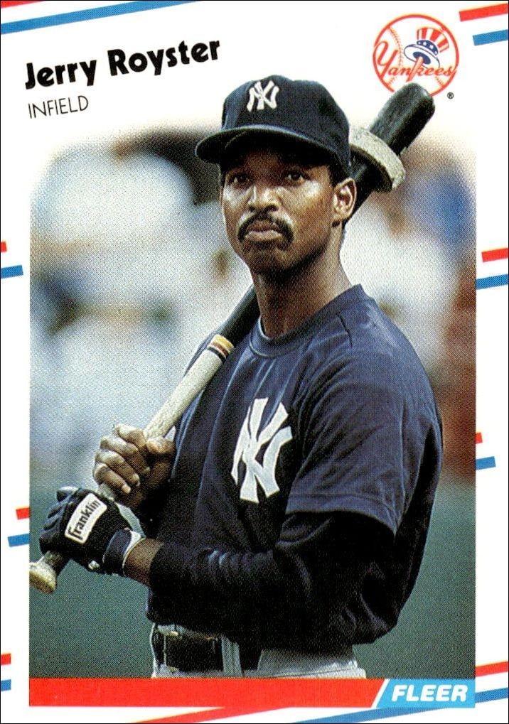 1988 Fleer Jerry Royster #221 trading card